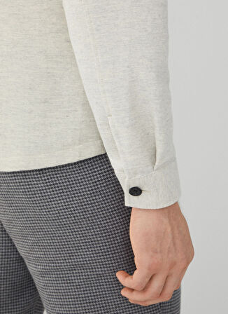 Gri Erkek Slim Fit Gömlek Ceket HM309759