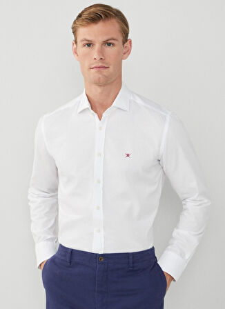 Hackett Slim Fit Gömlek Yaka Beyaz Erkek Gömlek HM309757