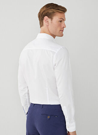 Hackett Slim Fit Gömlek Yaka Beyaz Erkek Gömlek HM309757