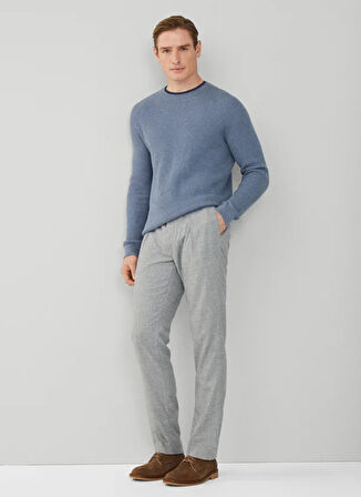 Hackett Bisiklet Yaka Slim Fit Mavi Erkek Kazak HM703093
