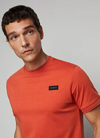 Hackett Bisiklet Yaka Turuncu Erkek T-Shirt HM500782