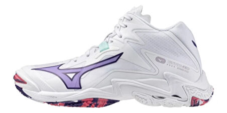 Wave Lightning Z8 MID Kadın Voleybol Ayakkabısı Beyaz / Mavi