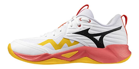 Wave Momentum Pro Unisex Voleybol Ayakkabısı Beyaz / Turuncu