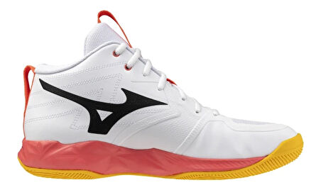 Wave Momentum Pro MID Unisex Voleybol Ayakkabısı Beyaz / Turuncu