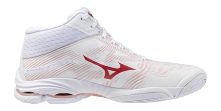 Wave Lightning Pro MID Kadın Voleybol Ayakkabısı Beyaz / Kırmızı