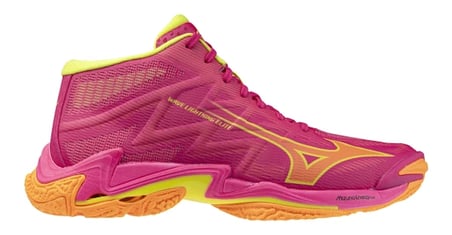 Wave Lightning Elite MID Unisex Voleybol Ayakkabısı Pembe / Sarı