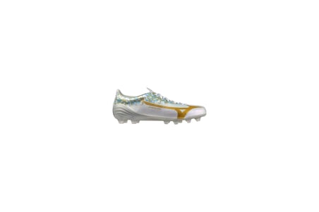Mizuno Alpha 3 JF Japan Erkek Krampon Beyaz / Desenli