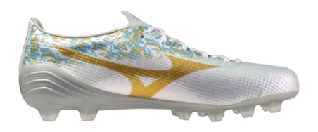 Mizuno Alpha 3 JF Japan Erkek Krampon Beyaz / Desenli