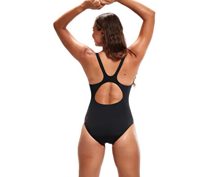 Speedo SPEEDO PLMT MSBK AF SİYAH Kadın Mayo