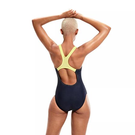 SPEEDO MEDLEY LOGO MDLT EF 8-1347406876 KADIN MAYO NAVY/GREEN