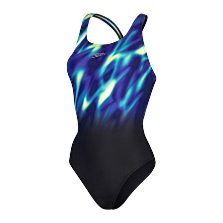 SPEEDO KADIN YÜZÜCÜ MAYOSU PLMT DIGI PBK 1PC AF BLACK/BLUE 8-00314815196 YZM