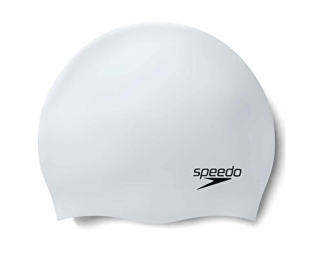 Speedo SPEEDO MOULDED SILC CAP AU BEYAZ Unisex Bone