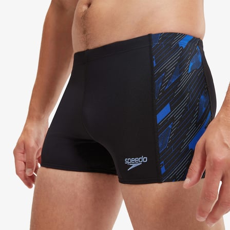 Speedo Tech Panel Aquashort Erkek Siyah Yüzücü Mayosu