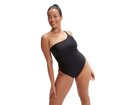 Speedo Spdscu Asymtrc 1Pc Af Blk Kadın Yüzücü Mayosu 8-0036990001 Siyah
