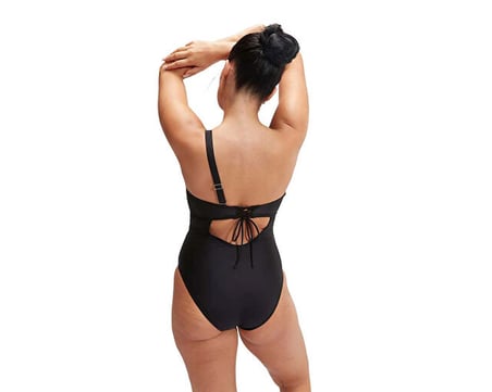 Speedo Spdscu Asymtrc 1Pc Af Blk Kadın Yüzücü Mayosu 8-0036990001 Siyah