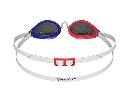 Speedo Fastskin Speedsocket 2 Mir Au Blue/Red Unisex 2 Aynalı Yüzücü Yarış Gözlüğü 8-1089717109 Mavi