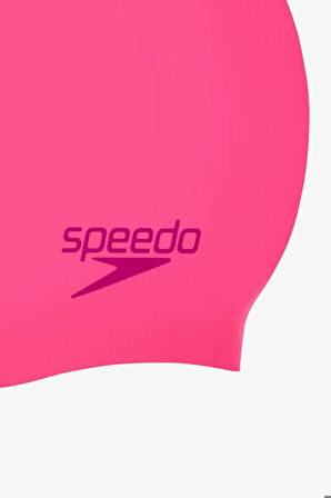 Speedo Plaın Moud Sılc Cap Çocuk Pembe Yüzücü Bonesi 8-7099016979