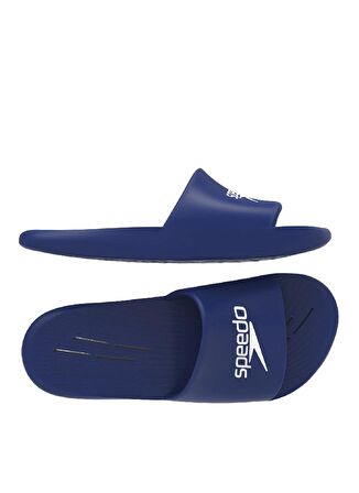 Speedo Lacivert - Beyaz Erkek  Terlik 8-1222916711-SPEEDO SLIDES ONE PIEC