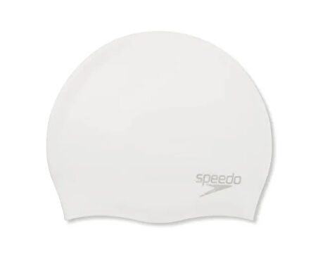 Speedo Moulded Silc Cap Au White Bone 8-7098417614 Beyaz