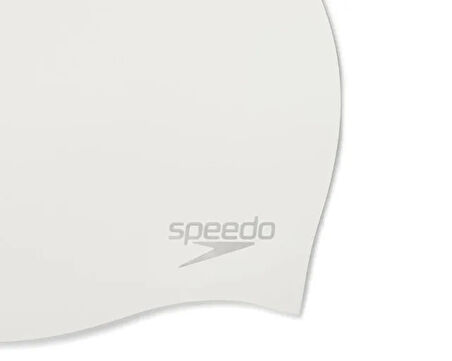 Speedo Moulded Silc Cap Au White Bone 8-7098417614 Beyaz