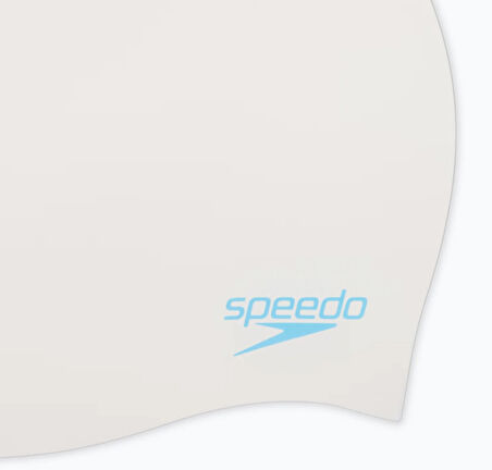 Speedo Düz Kalıplı Silikon çocuk yüzme bonesi beyaz 8-7099017621