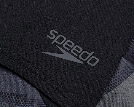 Speedo End+ Max Splice Asht Am Black/Grey Erkek Yüzücü Mayosu 8-00300317540 Siyah