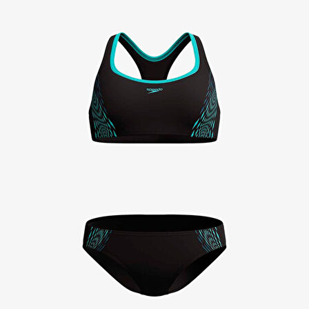 Speedo Placement 2 Kadın Siyah Bikini Takımı