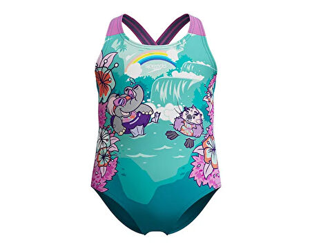 SPEEDO SPEEDO BCK 1PC XBCK IF BLUE Kız Çocuk Mayosu 8-00314218254 Mavi