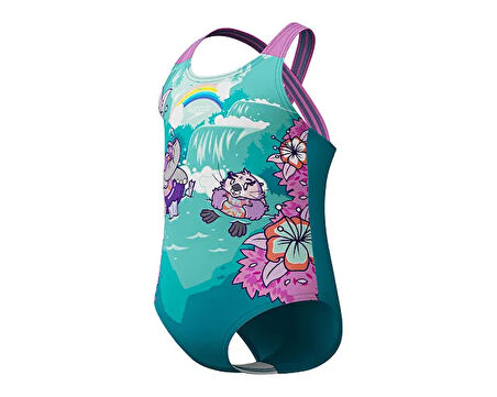 SPEEDO SPEEDO BCK 1PC XBCK IF BLUE Kız Çocuk Mayosu 8-00314218254 Mavi