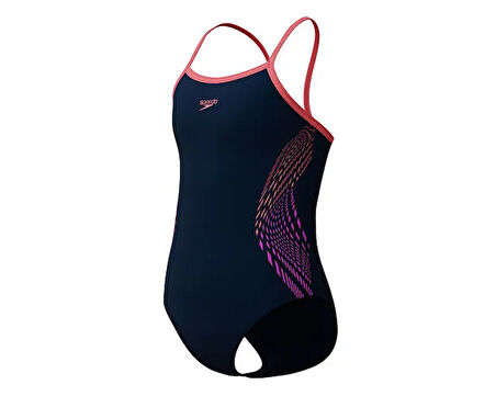 Speedo Plmt Pt Tstrp Msclbck 1Pc Jf Orange Kız Çocuk Mayosu 8-00374918375 Turuncu