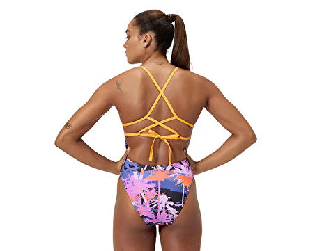 Speedo Alov Digi Lat Tbk Af 1Pc Assorted Kadın Yüzücü Mayosu 8-00406417974 Renkli