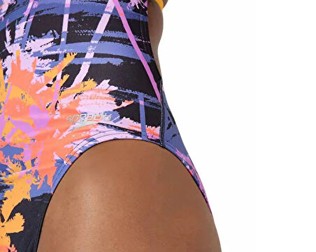 Speedo Alov Digi Lat Tbk Af 1Pc Assorted Kadın Yüzücü Mayosu 8-00406417974 Renkli