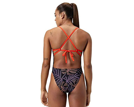 Speedo Alov Digi Tiebk 1Pc Af Orange Kadın Yüzücü Mayosu 8-1284118288 Turuncu