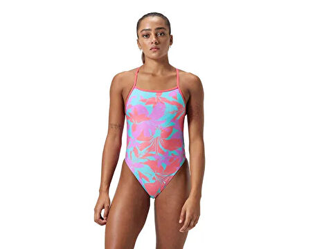 Speedo Alov Digi Vbk Af Purple Kadın Yüzücü Mayosu 8-1284318093 Mor