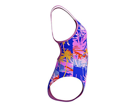SPEEDO SPEEDO ALOV DIGI VBK 1PC JF BLUE/PINK Kız Çocuk Mayosu 8-1284618199 Mavi
