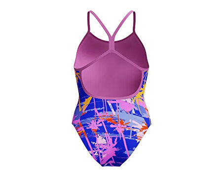 SPEEDO SPEEDO ALOV DIGI VBK 1PC JF BLUE/PINK Kız Çocuk Mayosu 8-1284618199 Mavi