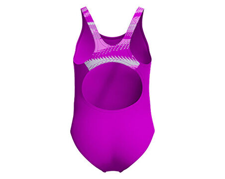 Speedo Hyperboom Splice Muscleback Jf Pink Kız Çocuk Mayosu 8-00372918627 Pembe