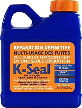 K-Seal Çok Amaçlı Sıvı Soğutma Sıvısı Radyatör Kaçak Kalıcı Onarım 236ml