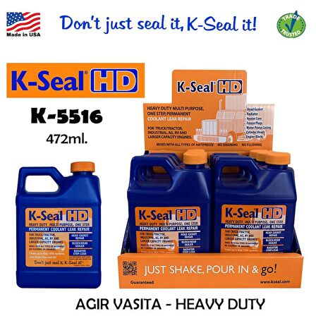 K-Seal HD Çok Amaçlı Sıvı Soğutma Sıvısı Radyatör Kaçak Kalıcı Onarım 472ml