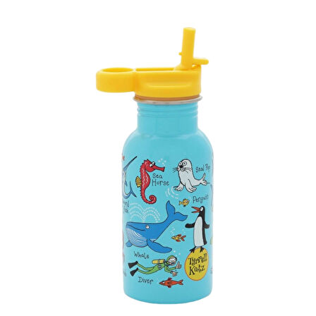 400 ML PİPETLİ PASLANMAZ ÇELİK MATARA -OCEAN