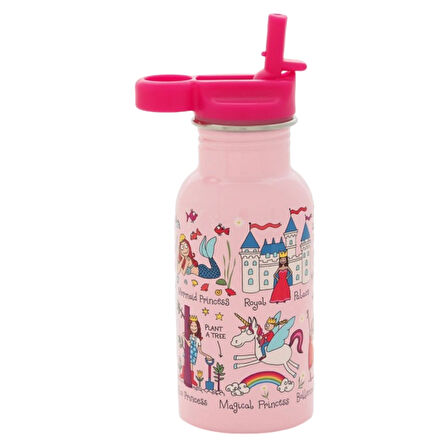 400 ML PİPETLİ PASLANMAZ ÇELİK MATARA -PRINCESS