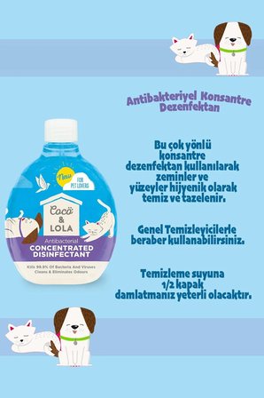 Konsantre Dezenfektan-Bakteri ve virüslerin %99,9'unu öldürür,Kokuları temizler 500ml