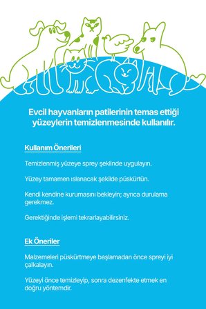 Dezenfektan Sprey-Bakteri ve virüslerin %99,9'unu öldürür ve kokuları temizler-500ml