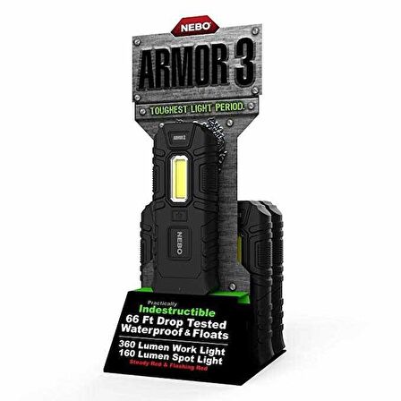 Nebo 6526 Armor 3 360 Lümen LED Fener