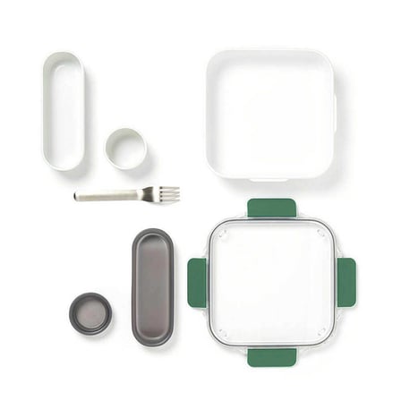 Black+Blum BAO-BA010 1 Lt Çatallı Yemek Kutusu Yeşil
