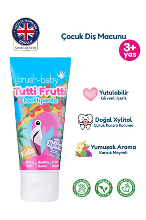 3+ Yaş Çocuk Diş Macunu - Tutti Frutti Aromalı - 50 ml