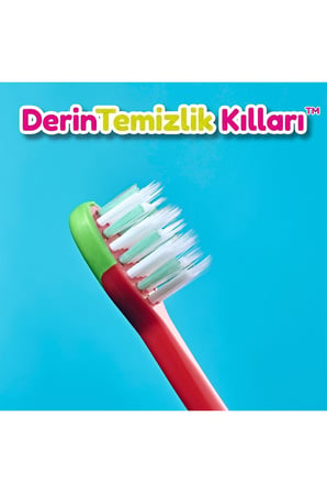 Çocuk Diş İpi Etkili Yumuşak Diş Fırçası - Flamingo - Çiftli Paket - 3-6 Yaş