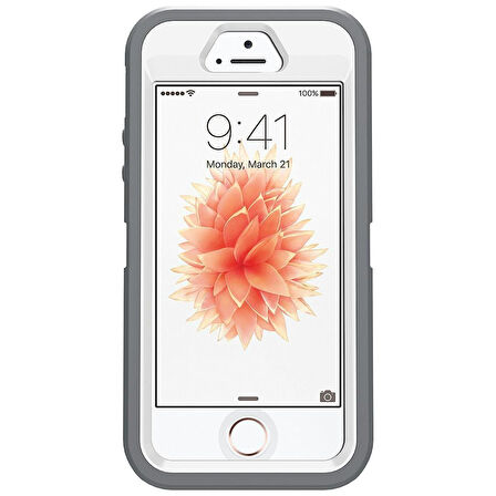 OtterBox Iphone SE/5/5S Defender Kılıf Gri-Beyaz
