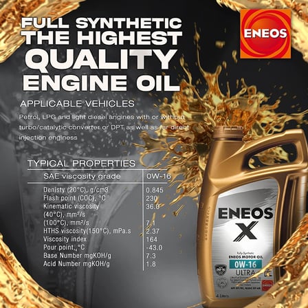 motor yağı 0w16 eneos x ultra 4 litre