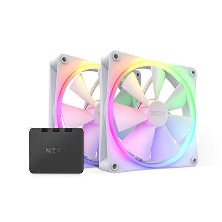 NZXT F140 RGB White 140 mm Fan (2'li Set) RF-R14DF-W1